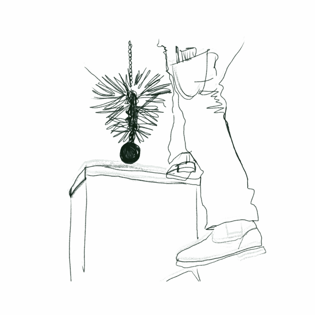 Logo Graphik Kaminkehrer Landherr Schwarz