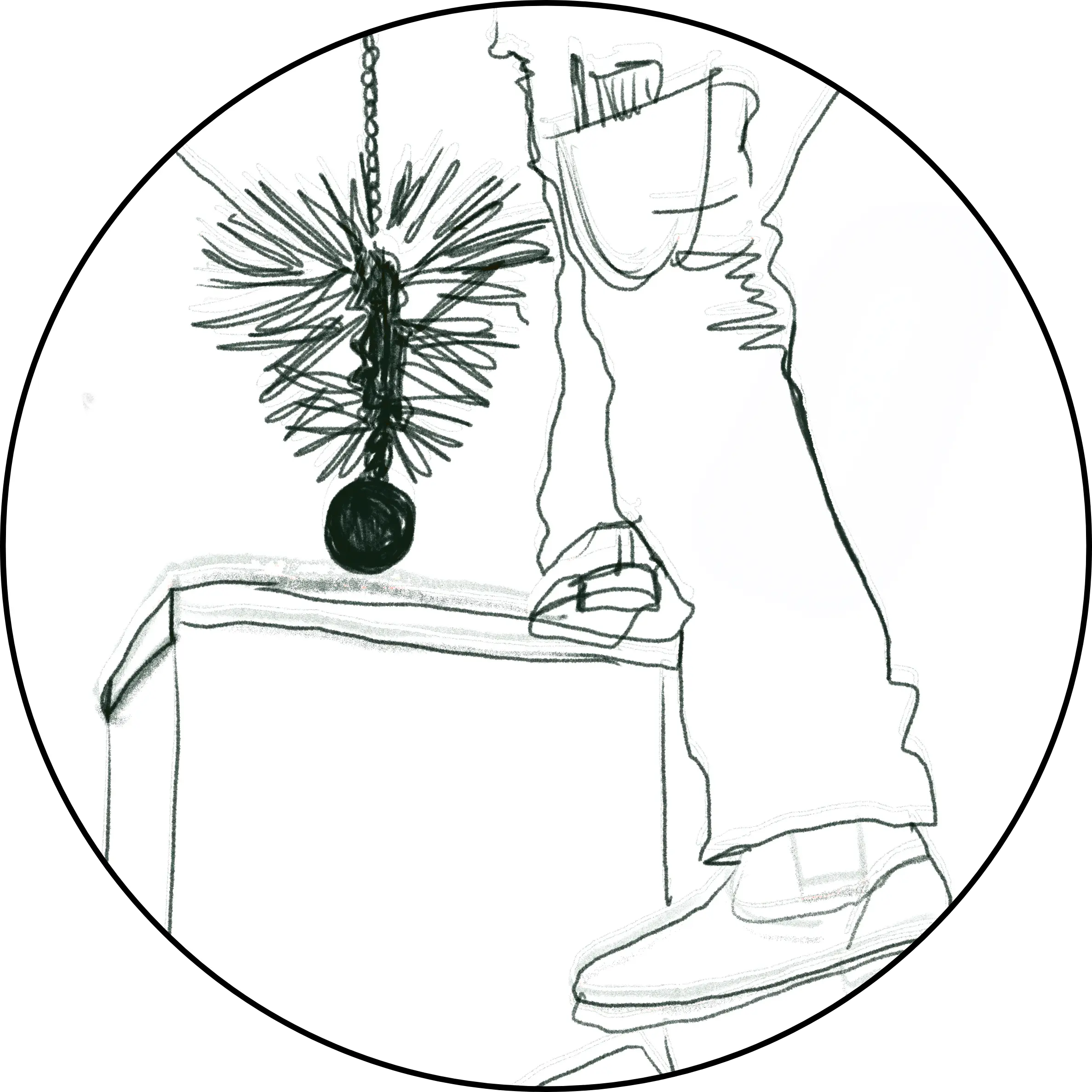 Kaminkehrer Landherr Logo Graphik